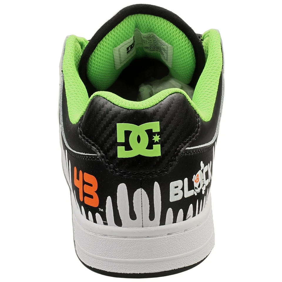 DC Shoes KEN BLOCK 43I MANTECA 4 Nero Bianco Limone Unisex - 40 EU - Immagine 4 di 4
