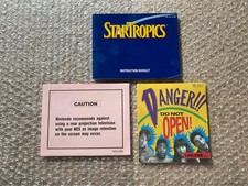 StarTropics (NES, 1990) - NEAR COMPLETE / BOX / MANUAL / NO LETTER / NO FOAM