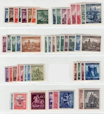 GERMANY 3rd REICH BOHEMIA MORAVIA SCOTT 20-53, 56-61 & 84-89 PERFECT MNH
