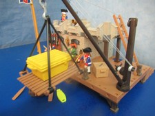 Pièce Détachée Playmobil - Petit Drapeau/banderole Pour Bateau Patrouilleur Police - Réf 3539