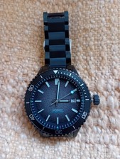 Lovely All Black WM 200m Diver Automatic Watch. Pristine.