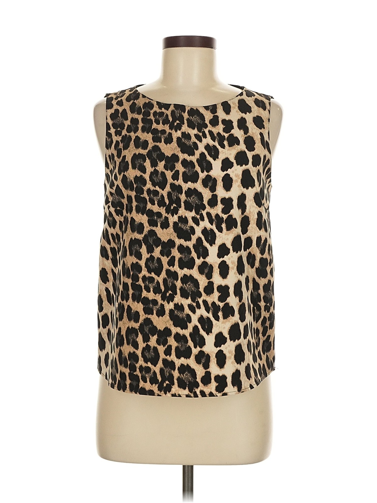 Zara Basic Women Brown Sleeveless Blouse M