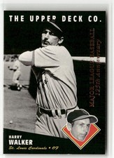 1994 UPPER DECK ALL-TIME HEROES #43 HARRY WALKER 125TH ANNIVERSARY CARDINALS