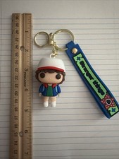 Dustin From Stranger Things Rubber  Metal Keychain New Fast Shipping 