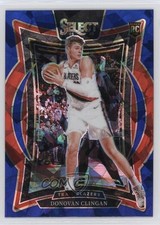 2024-25 Panini Select Concourse Blue Cracked Ice Prizm Donovan Clingan #69 1pk2
