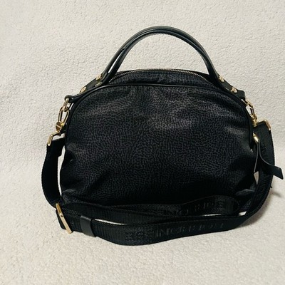 Borbonese Redwall Black Crossbody Bag