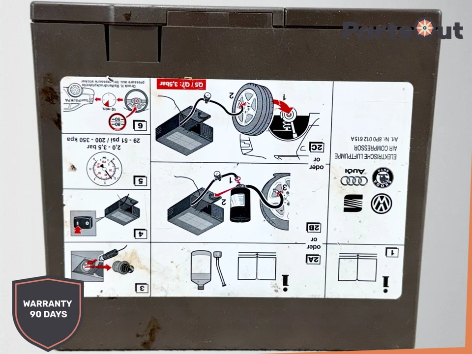 2009-2015 AUDI Q5 AIR COMPRESSOR PUMP 8P0 012 615 A OEM - Image 4 of 4