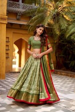 Lehenga Choli Party Dola Seide Pakistaner Designer Indisch Hochzeit Konfektions-