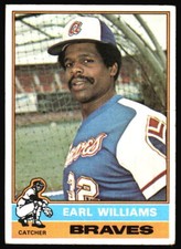 1976 Topps Earl Williams    #458 Atlanta Braves L2
