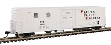 HO Scale - WALTHERS 910-3958 PACIFIC FRUIT EXPRESS 57' Mechanical Reefer Car