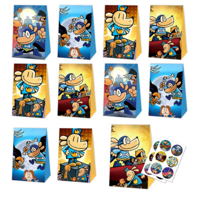 16pc Cartoon Dog Party Gift Bags - Birthday Goodie Bags For Kids Boys Girls Celebration