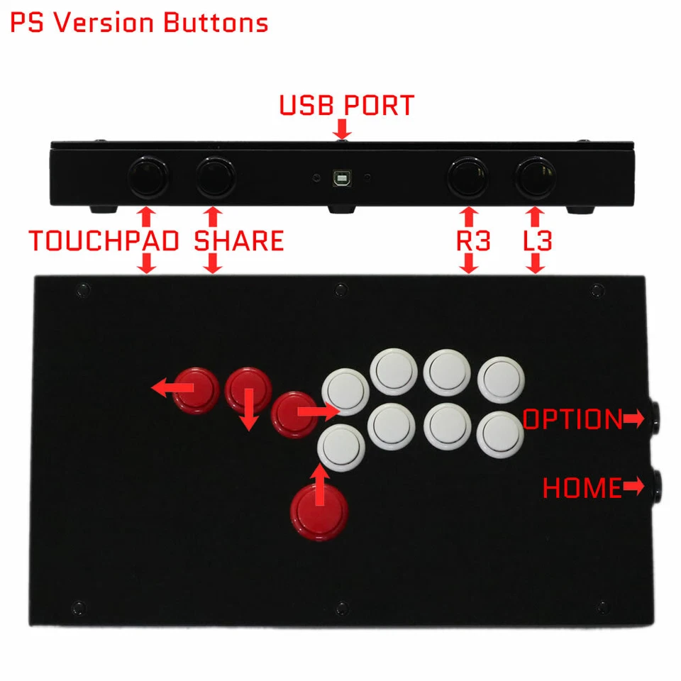 RAC-J800B All Button Hitbox Arcade Joystick Game Controller PC/Xbox/PS4/PS5 - Image 2 of 2