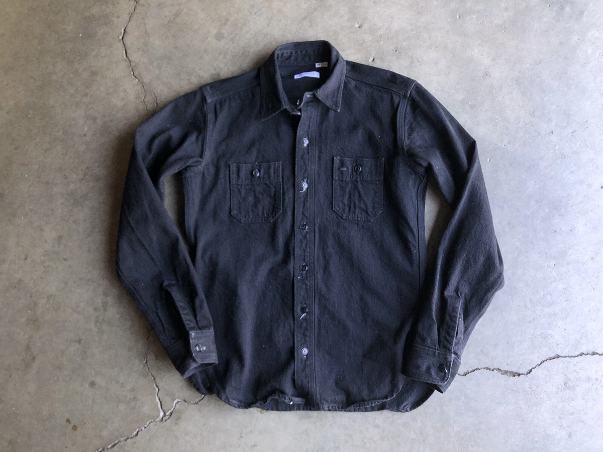 Black denim sale work shirt