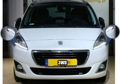 FIT TO PEUGEOT 5008 FACE LIFT FL FRONT WASHER HEADLIGHT NOZZLE COVER BUMPER L+R