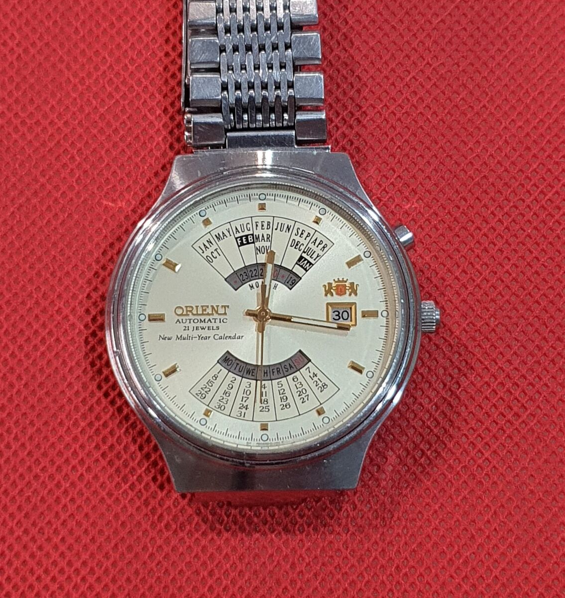 VINTAGE ORIENT NEW MULTI-YEAR CALENDAR 21 JEWELS AUTOMATIC VINTAGE ORIENT NEW MULTI-YEAR CALENDAR 21 JEWELS AUTOMATIC