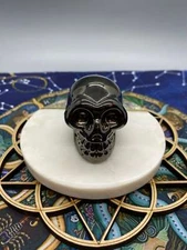 91 Gram Titanium Enhanced Quartz Sand Glass Skull