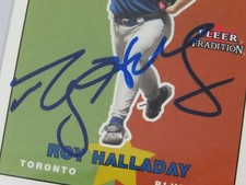 Roy Halladay 多伦多蓝鸟队亲笔签名棒球集换卡和配件| eBay