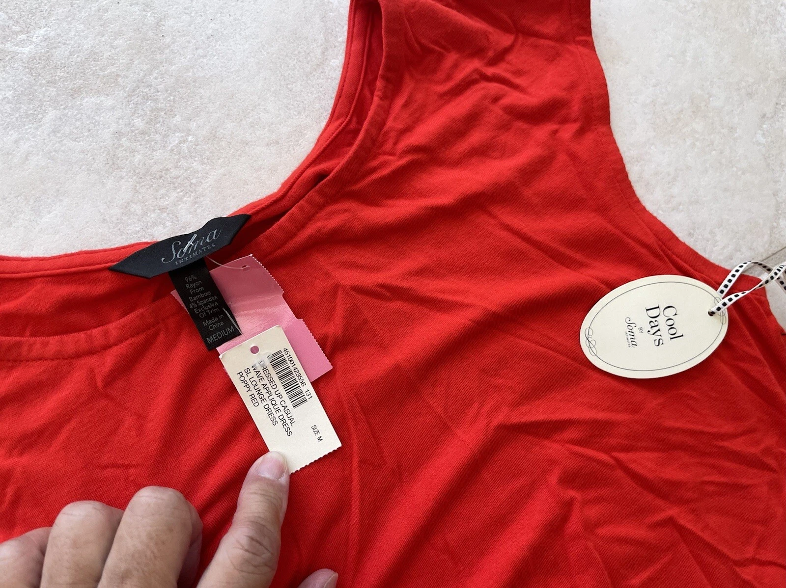 VALENTINO COOL DAY SOMA BEAUTIFUL VALENTINE HOLIDAY PARTY RED TUNIC DRESS M NWT