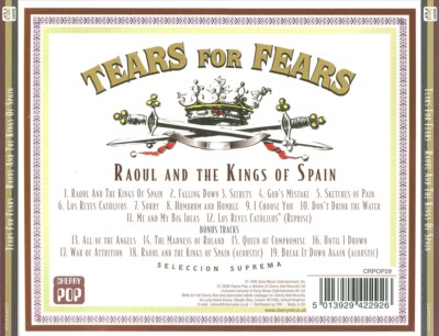 TEARS FOR FEARS - RAOUL AND THE KINGS OF SPAIN [BONUS TRACKS] NEW CD