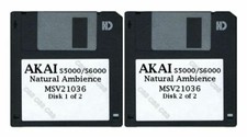 Akai S5000 / S6000 Set of Two Floppy Disks Natural Ambience MSV21036