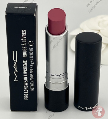 MAC Lipstick Pro Longwear Lipcreme - UNLIMITED, 100% Authentic, New In Box