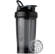BlenderBottle Shaker Bottle Pro Series Perfect for Protein Shakes, 24 Oz, Black