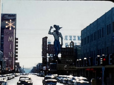 8mm Film 1958 Las Vegas Strip 1950s Home Movie Fremont Street Signs Cars Casinos