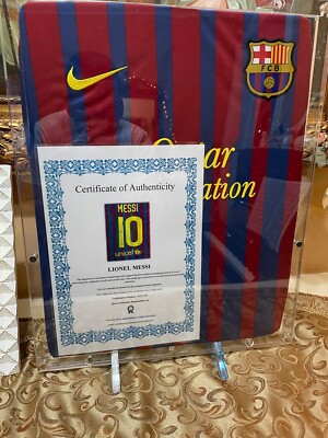 Maglia Autografata Messi Barcellona 10/11 Autografata Certificato