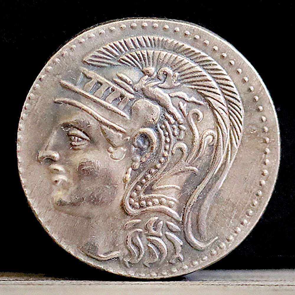 165-50 BC Ancient Greek Coin Helmeted Head of Athena - Tetradrachm 28mm |  eBay