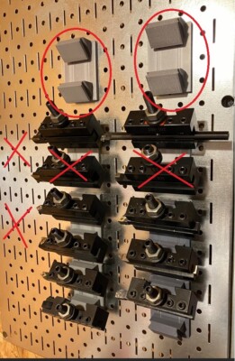 BXA Quick Change Tool Wall Modular Storage Rack Holders(Set of 4)