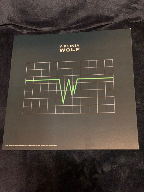 Virginia Wolf 1986 Debut 12x12 Promo 2-Sided Cover Flat Poster Jason Bonham