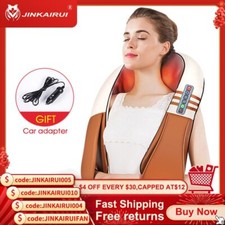 U Shape Electrical Shiatsu Back Neck Shoulder Body Massager Infrared Heated