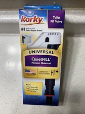 Korky 528 Toilet Fill Valve, Universal, BLACK