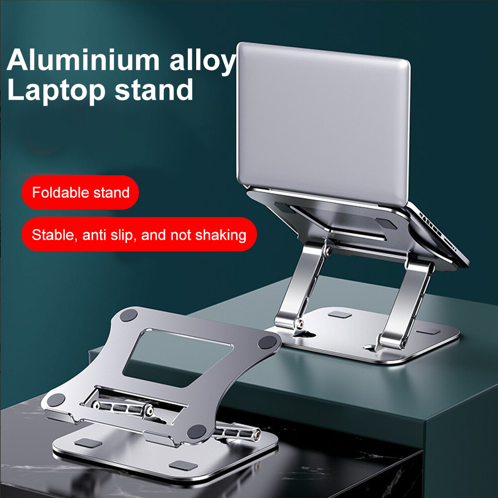 Adjustable Aluminum Laptop Stand Ergonomic Desk Riser for 10-16 Inch Computers