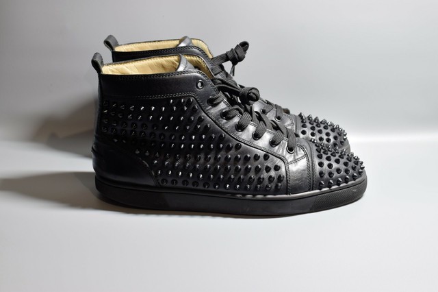 louboutin black high top