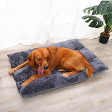 47.2x31.5in Pet Cat Dog Bed Cushion Warm Plush Mat Gray Washable for Big Cushion