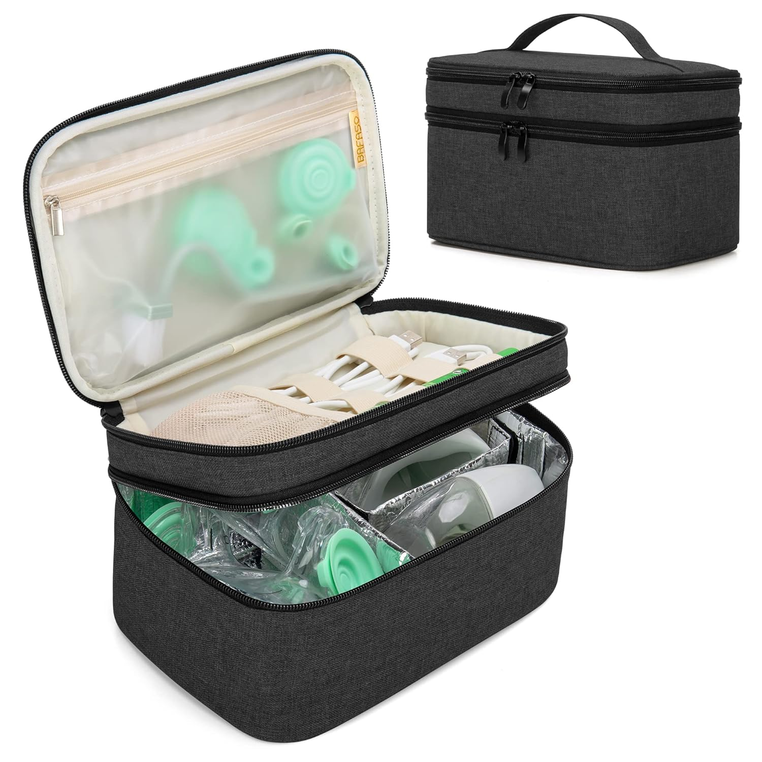 Momcozy S12 Pro M5 Elvie Wearable Breast Pump Bag for Hands-Free Pumping-image