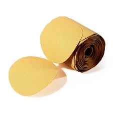 80 Grit Sandpaper Roll 125mm Round PSA Sticky Back Aluminum Oxide Sanding Discs