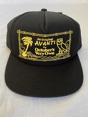 OVO x Avanti Trucker Hat Black Yellow 