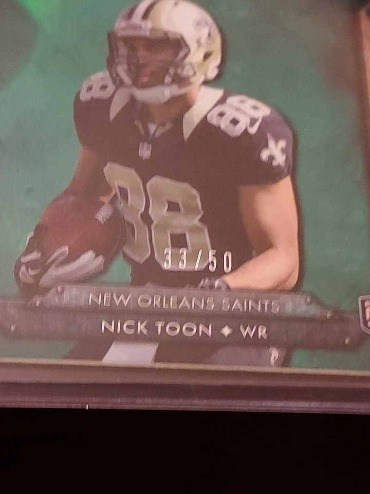 2012 Topps Triple Threads Jumbo Relic Emerald #33/50 Nick Toon #TTRJR-36 Rookie - Image 3 of 4