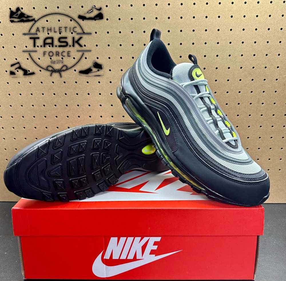 New Nike Air Max 97 Icons Platinum Black DX4235-001 Men's Size 12.5