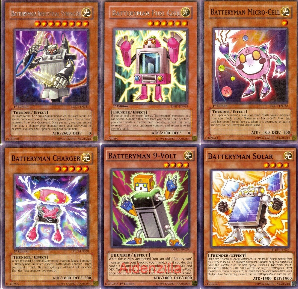 Yugioh Batteryman Deck - Fuel Cell Industrial Strength Micro-Cell Solar  Charger