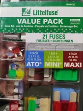 Littelfuse Auto Blade Fuse Tech Pack 094475 Ass. Kit ATO MINI MAXI Tester Puller