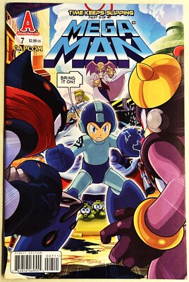 MEGA MAN COMIC BOOK #7 January 2012 TIME KEEPS SLIPPING 3 of 4 Bagged Board VF+