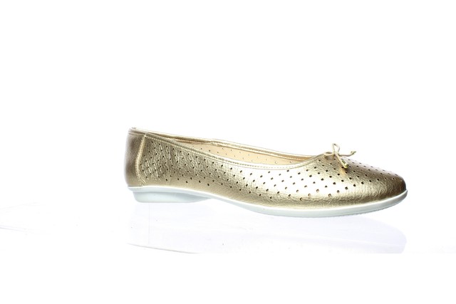 gold flats size 12