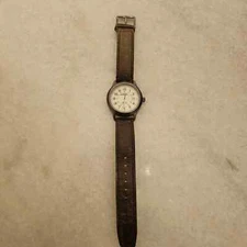 Timex Expedition Men's Brown Leather Strap Round Analog Dial Quartz Wrist Watch