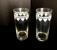 Vintage Pfaltzgraff Midnight Sun  Morning Light-Set of 2--16 oz Cooler Glassware