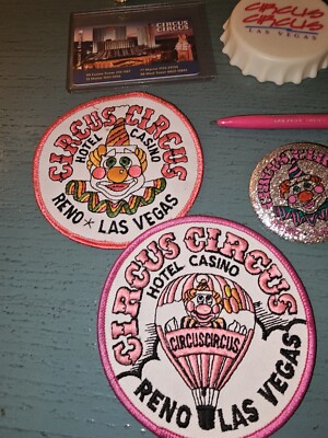 Vintage Large Lot Circus Circus Casino Items-Excellent, 17 In All