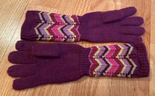 Missoni For Target Girls Gloves. Purple with zig zag colors.