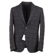 Luigi Borrelli Soft-Constructed Olive Green Tweed Wool Sport Coat 40R Eu 50 